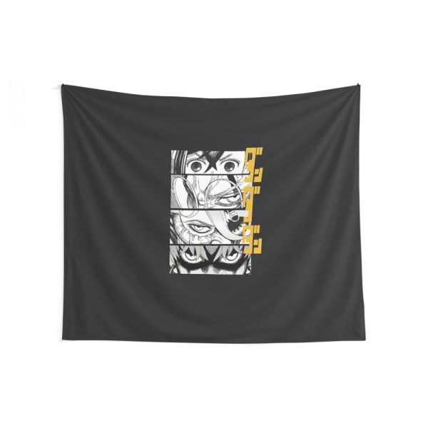 Dandadan Tapestry - Black Wall Art