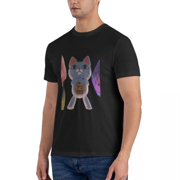 Dandadan Mystical Cat Character Heather Grey T-Shirt