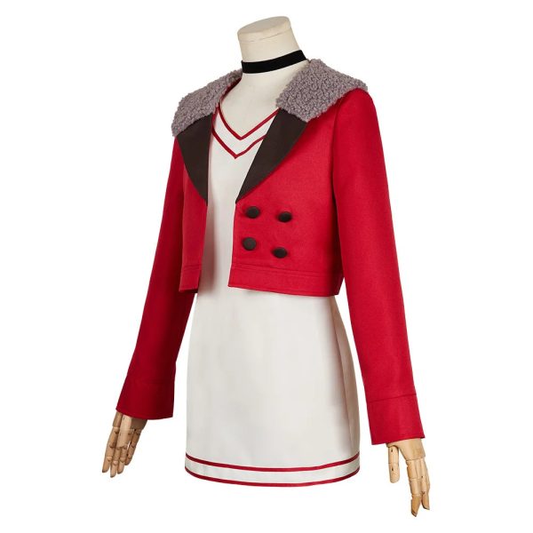 Momo Ayase Cosplay Costume - Dandadan Red Outfit