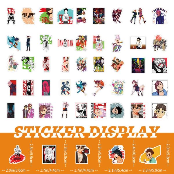 50-Pack Dandadan Stickers – Ultimate Color Edition