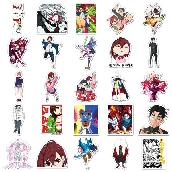 Dandadan Sticker Set – 50pcs Anime Stickers