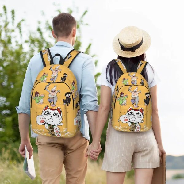 Dandadan Backpack Lucky Cat & Character Fun