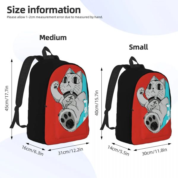 Dandadan Backpack Lucky Cat Retro