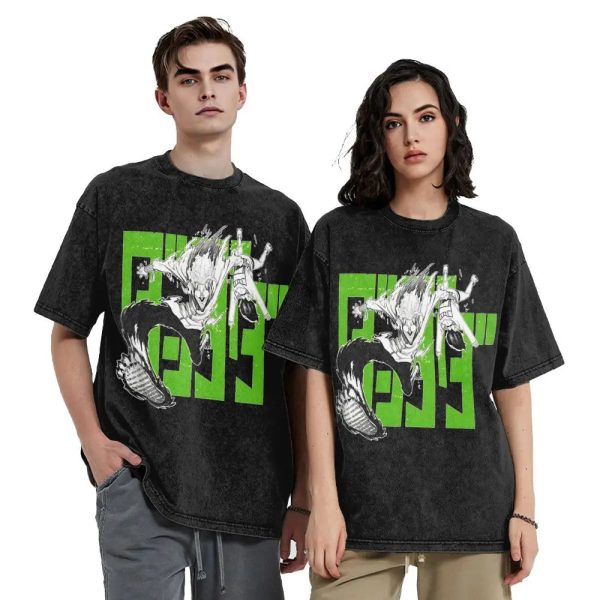 Dandadan High-Energy Green Flash T-Shirt