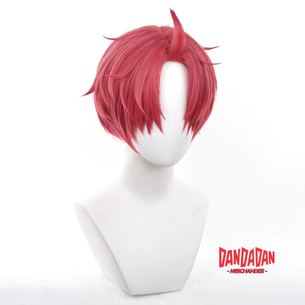 Jin Enjoji Cosplay Wig – Dandadan Anime Red Wig for Cosplay