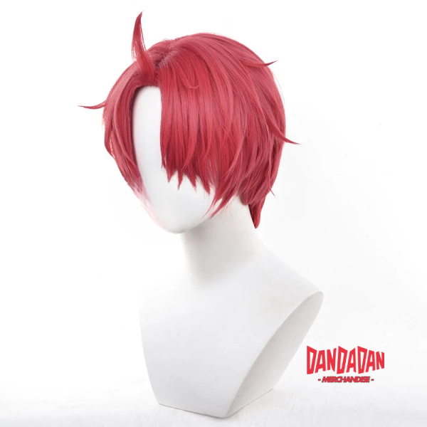 Jin Enjoji Cosplay Wig – Dandadan Anime Red Wig for Cosplay