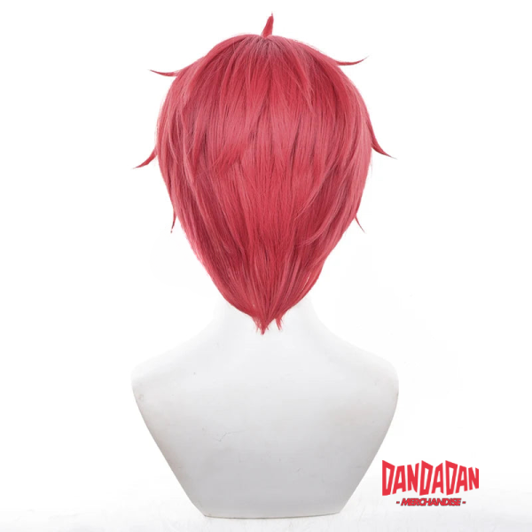 Jin Enjoji Cosplay Wig – Dandadan Anime Red Wig for Cosplay